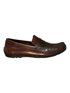 Men's Brown Leather Slip-On Loafers